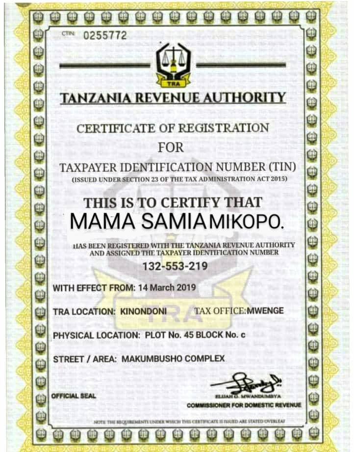 Nyaraka ya TRA
