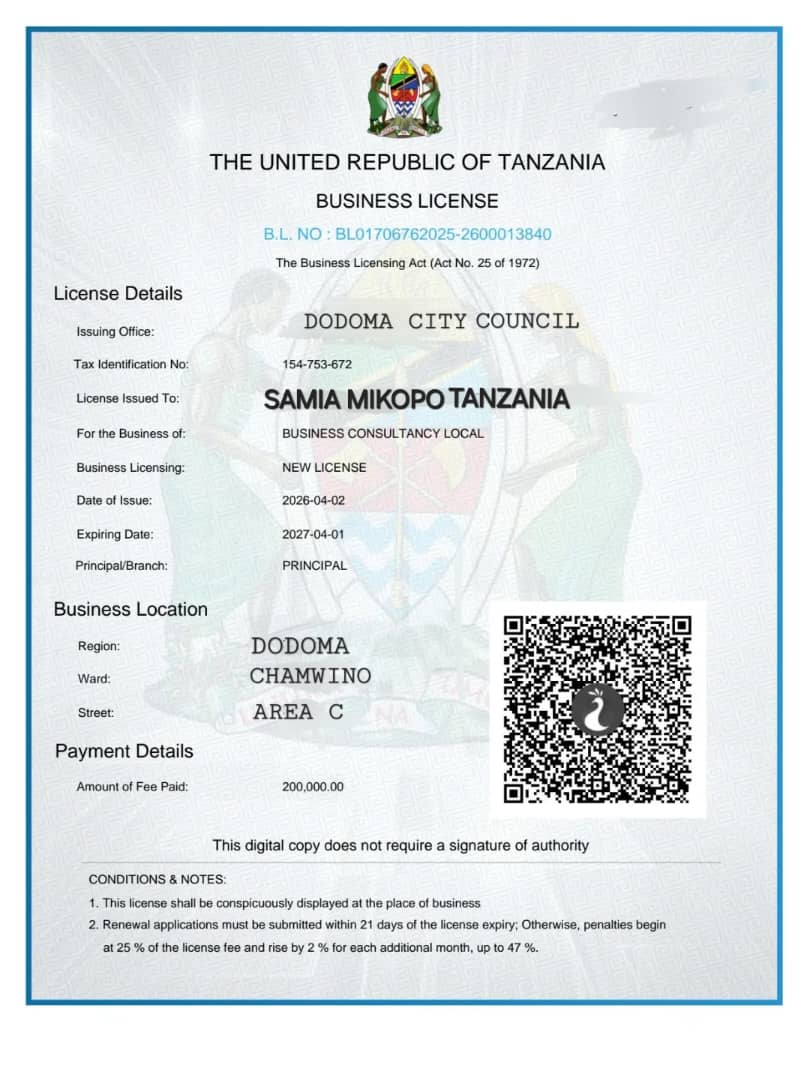 Ofisi ya Samia Mikopo Tanzania